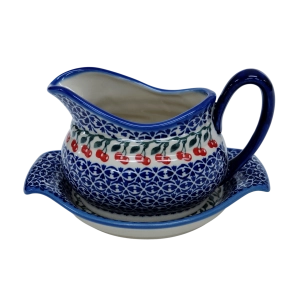 Sauce boat with a tray (A37 D29)