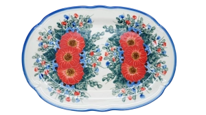 Oval platter with relief (A262 D28)