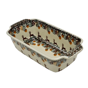 Forma ceramiczna z uszami do pieczenia chleba III (A182 D79)
