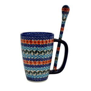 Cappuccino mug with a spoon (A20 D69)