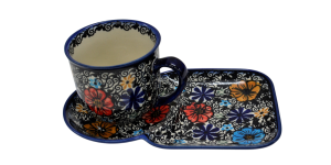Cup with tray.  Breakfast set. (A59 D66) 