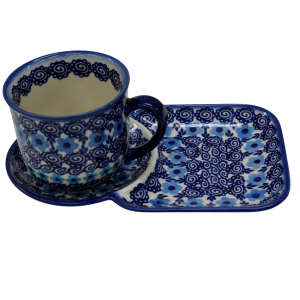 Cup with tray.  Breakfast set. (A59 D98)