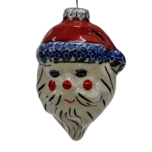 Ceramic Christmas ornament SANTA (A317 D75)