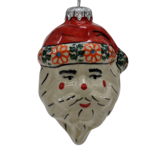 Ceramic Christmas ornament SANTA (A317 D35)