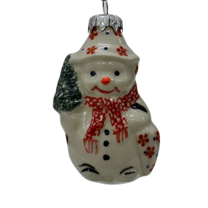 Ceramic Christmas ornament SNOWMAN  (A488 D101)