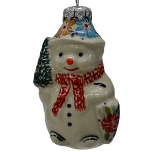 Ceramic Christmas ornament SNOWMAN  (A488 D60)