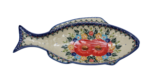 Półmisek bolesławiecki do zapiekania Ryby mały (A498 D60)