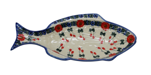 Półmisek bolesławiecki do zapiekania Ryby mały (A498 D10)