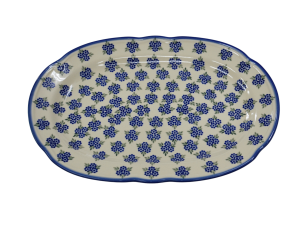 Oval platter with relief (A262 D16)       
