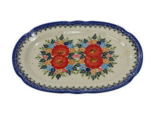 Oval platter with relief (A262 D60)          