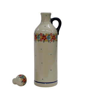 Butelka ceramiczna z korkiem mała 0,6l (A64 D52) 