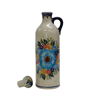 Butelka ceramiczna z korkiem mała 0,6l (A64 D61)   
