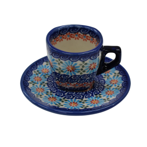 Filiżanka kwadratowa ze spodkiem do Espresso (A517 D3) 