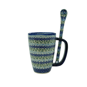 Cappuccino mug with a spoon (A20 D75)