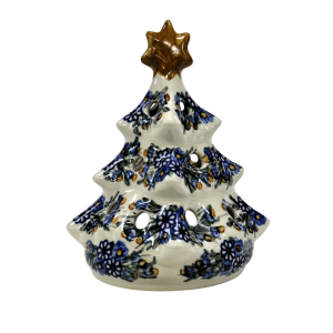 Ceramic Christmas tree lantern (A526 D7)