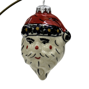 Ceramic Christmas ornament SANTA (A317 D6)   