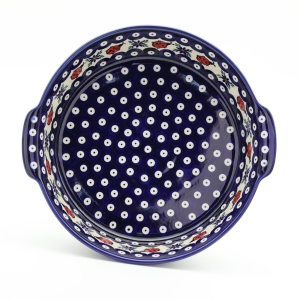 Półmisek ceramiczny okrągły z uszami (A525 D105)