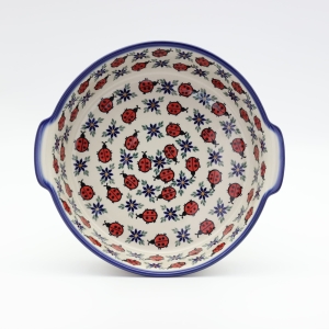 Półmisek ceramiczny okrągły z uszami (A525 D18)