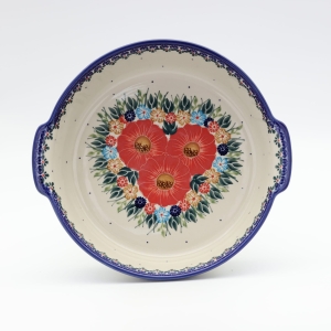 Półmisek ceramiczny okrągły z uszami (A525 D60)