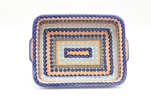 Ovenproof dish with handles (A121 D77)    