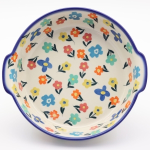 Półmisek ceramiczny okrągły z uszami (A525 D125) 