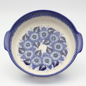 Półmisek ceramiczny okrągły z uszami (A525 D108)  