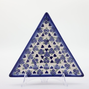 Triangular ceramic platter (A552 D89)       