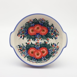 Półmisek ceramiczny okrągły z uszami (A525 D28)  
