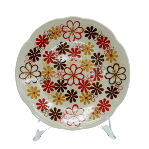 Talerz deserowy z reliefem 21,5 cm (A256 D63)