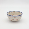 Bowl 15 cm A86 D141 – hand-painted Bolesławiec pottery in a traditional pattern, perfect for soups, desserts, and snacks.