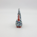 Kogut ceramiczny A382 D134 – ręcznie malowana ceramika bolesławiecka w tradycyjnym wzorze, dekoracyjna figurka do domu lub kuchni.