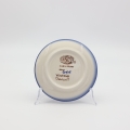 Small dessert plate for cake 16 cm A537 D65 – hand-painted Bolesławiec pottery with traditional cobalt and white design, perfect for serving cakes and desserts.