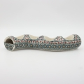 Unique hand-painted Bolesławiec candle holder A750, perfect for home decoration.