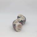 Decorative Bolesławiec candle holder A750 D12, ideal for living room or dining area.