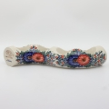 Decorative Bolesławiec candle holder A750 D12, ideal for living room or dining area.