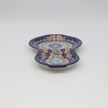 Hand-painted ceramic breakfast tray from Bolesławiec pottery.