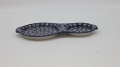 Hand-painted ceramic breakfast tray from Bolesławiec pottery.