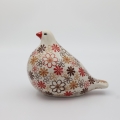 Bolesławiec ceramic pigeon – handmade, hand-painted, durable.