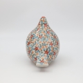 Hand-painted Bolesławiec ceramic pigeon figurine.
