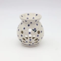 Hand-painted Bolesławiec ceramic aroma lamp.