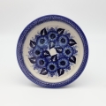 Round ceramic baking dish from Boleslawiec, authentic Polish pottery, hand painted stoneware cookware, handmade artisan ceramic dish for oven, microwave and dishwasher.
