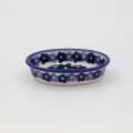 Elegant and durable large soap dish made from authentic Bolesławiec pottery. Hand-painted with traditional Polish patterns, perfect for bathroom decor or as a unique gift.
