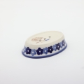 Elegant and durable large soap dish made from authentic Bolesławiec pottery. Hand-painted with traditional Polish patterns, perfect for bathroom decor or as a unique gift.