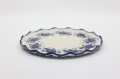 Detail of hand-painted decoration on Boleslawiec FALA ceramic platter.