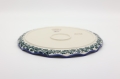 Boleslawiec ceramic platter FALA 32.5 cm, large hand-painted Polish pottery plate.