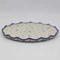 FALA ceramic plate 32.5 cm from Boleslawiec – large Polish pottery platter.