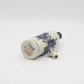 Hand-painted 0.8L ceramic bottle with cork made from traditional Bolesławiec pottery. Perfect for storing liqueurs, olive oil, water, or as a kitchen decoration.