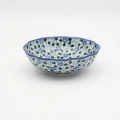 Each bowl is hand-formed and hand-decorated using traditional stamping techniques.