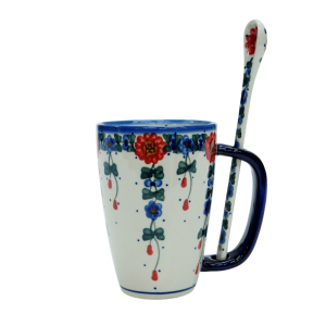 Cappuccino mug with a spoon (A20 D10)