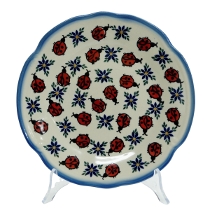 Talerz deserowy z reliefem 21,5 cm (A256 D18)  